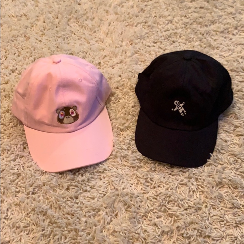 Two “dad” caps